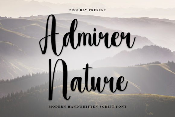 Admirer Nature: A Festive and Merry Script Font