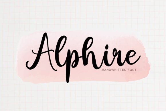 Alphire: The Handwritten Font Elevating Crafted Products