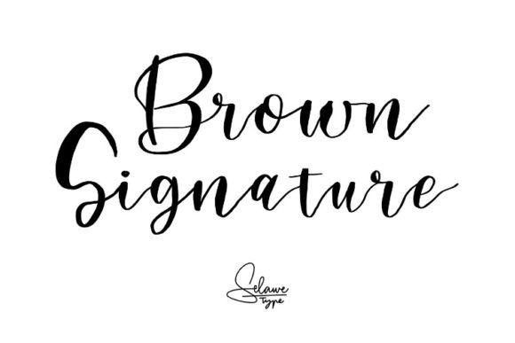 Brown Signature: A Refined Script Font for Web Design
