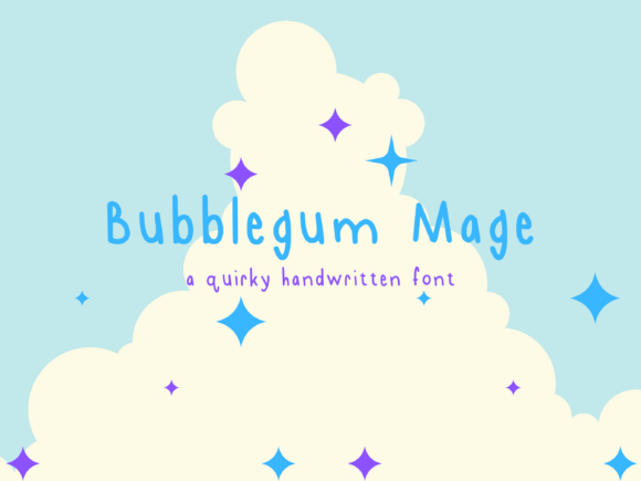 Bubblegum Mage: A Font for Digital Spellcasting