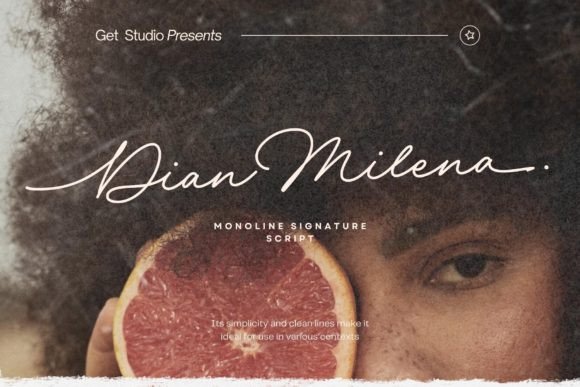 Dian Milena: A Modern Script Font for Campaign Designers