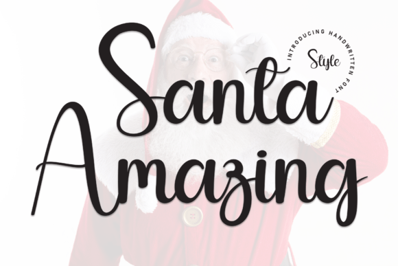 Discover the Charm of Santa Amazing: A Handwritten Font for Web Design