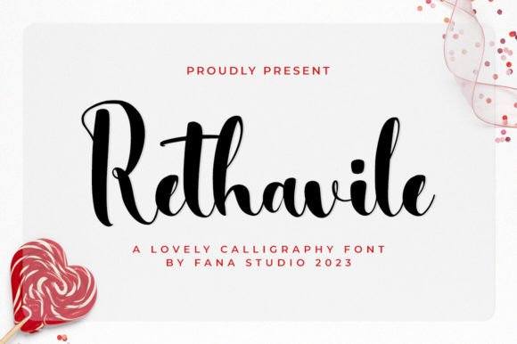 Discover the Elegance of Rethavile: A Handwritten Font for Makers