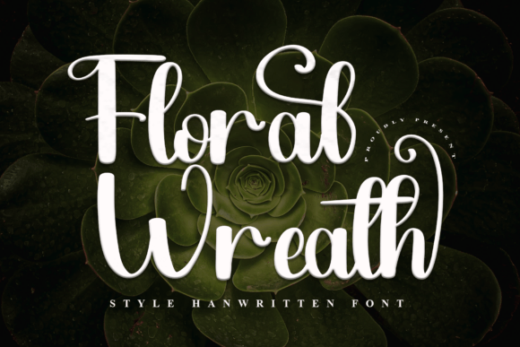 Floral Wreath Typeface: A Campaign Designer’s Festive Font