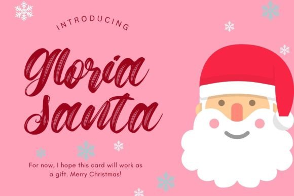 Gloria Santa: A Whimsical Script Font for Editorial Magic