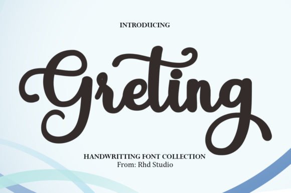 Greting: A Sweet Script Font for Audience Connection