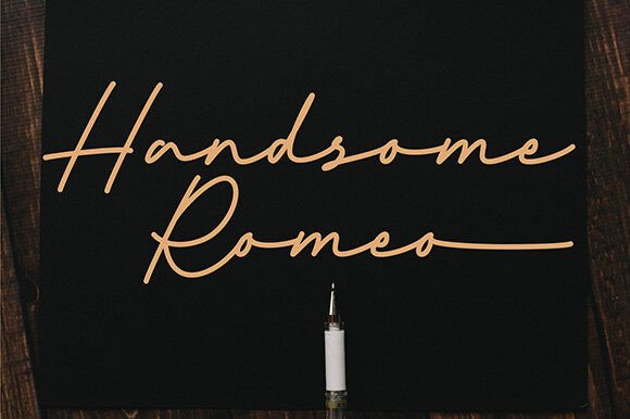 Handsome Romeo: A Signature Font for Elegant Branding