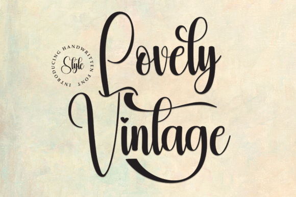 Lovely Vintage: A Charming Handwritten Font for Web Design
