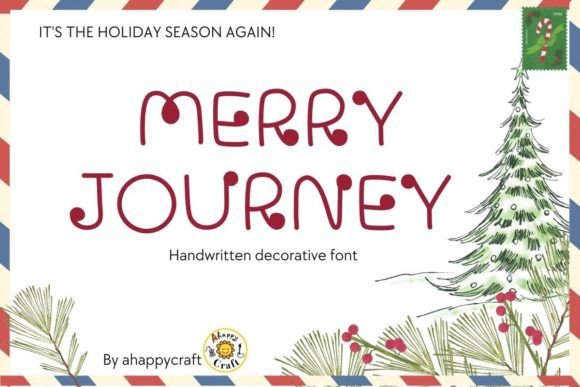 Merry Journey: A Handwritten Font for Your Crafted Creations