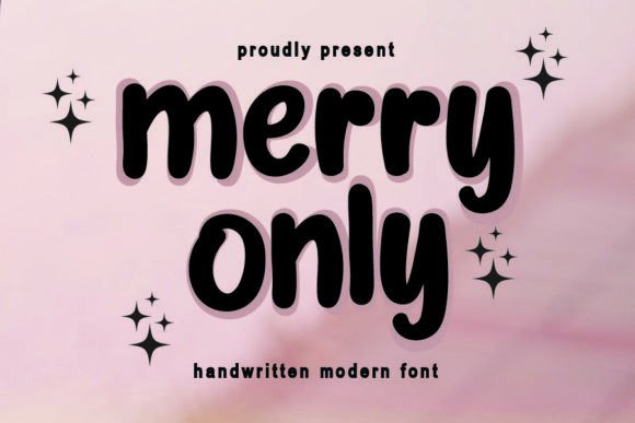 Merry Only: A Handwritten Font for Creative Projects