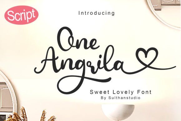 One Angrila: A Stylish Font for Polished Branding