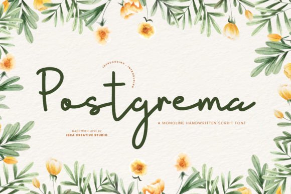 Postgrema: A Modern Handwritten Script Font for Web Design