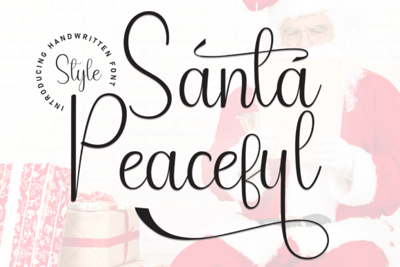 Santa Peaceful: A Font for Editorial Expression
