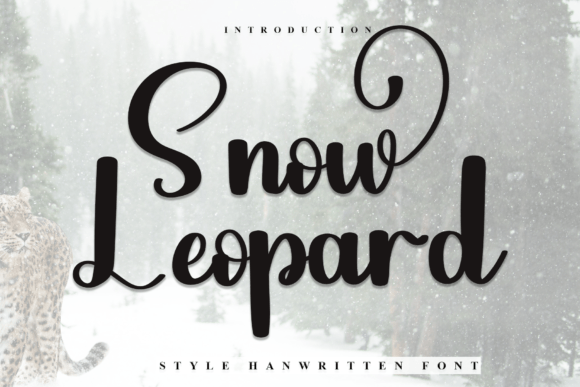 Snow Leopard Font in Real-World Brand Design