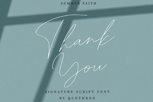 Summer Faith: A Signature Script Font for Elegant Web Design