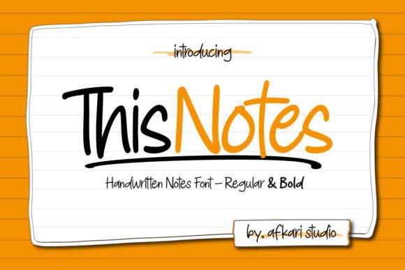 This Notes Font: Where Authentic Handwriting Meets Modern Design