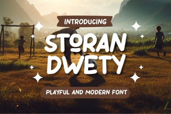 Transform Your Brand with Storan Dwety: A Playful Modern Font