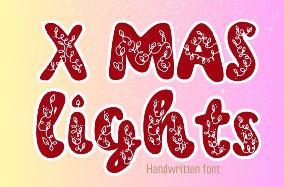 Unlocking Creativity with the Xmas Lights Handwritten Font