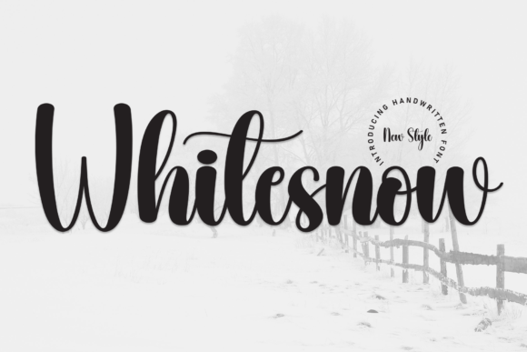 Whitesnow: A Script Font for Editorial Elegance